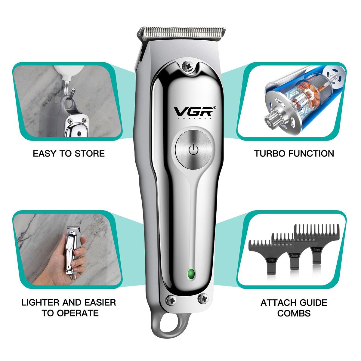 GlowEase VGR-701 Hair Clipper